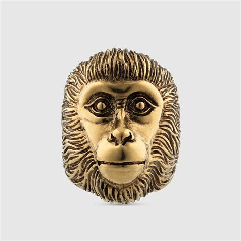 gucci lion rings|monkey head ring gucci.